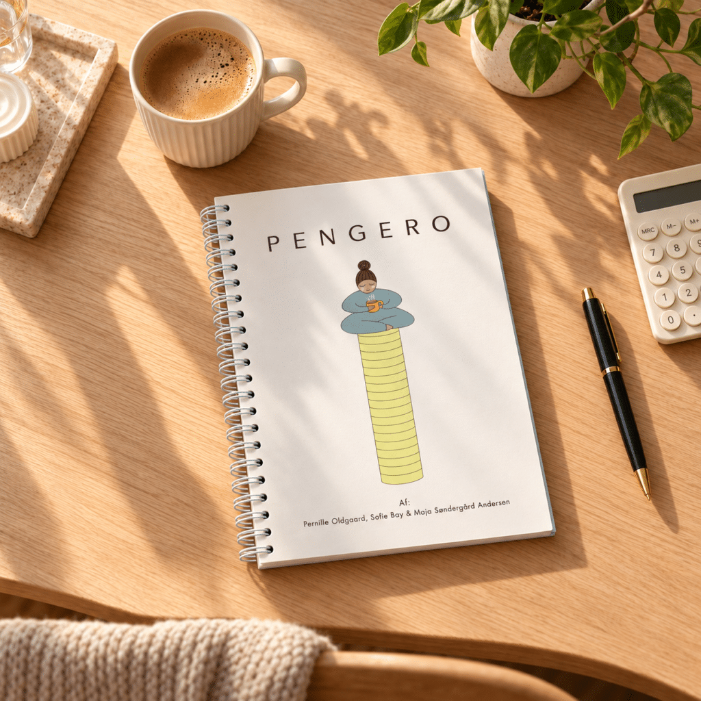 Pengero Limited i A5 og A4 i farven Sandstone