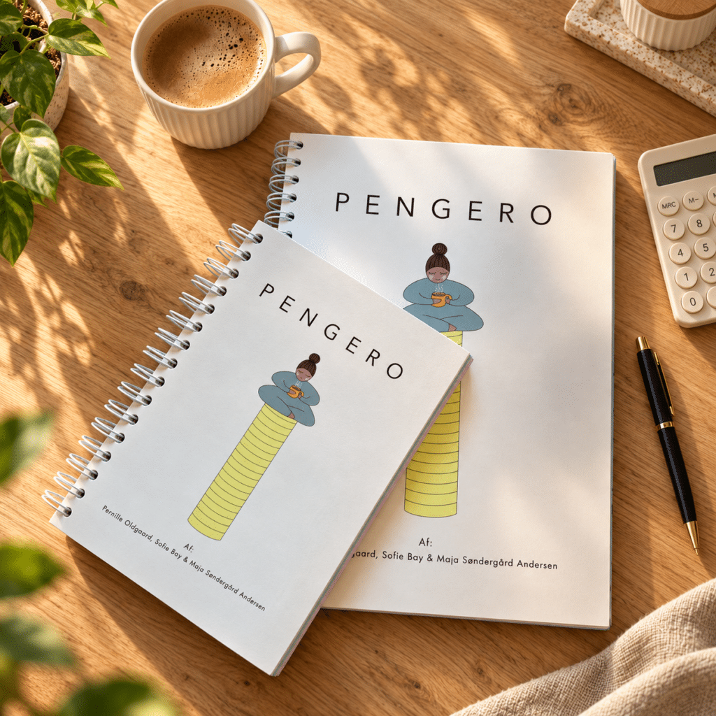 Pengero Limited i A5 og A4 i farven Sandstone